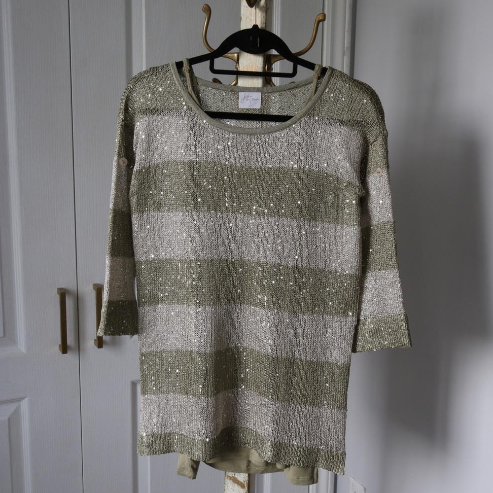 Sequin Knit Dress with Lining Dress